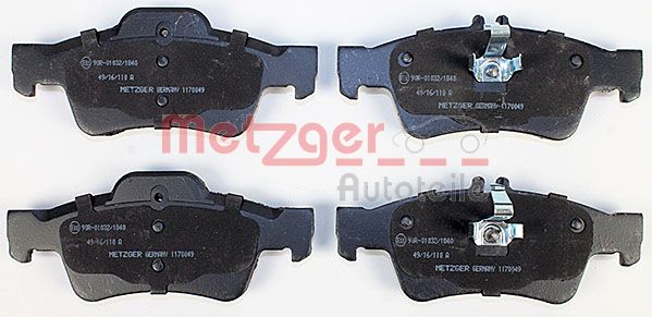 METZGER 1170049 GREENPARTS Bremsbelagsatz, Scheibenbremse